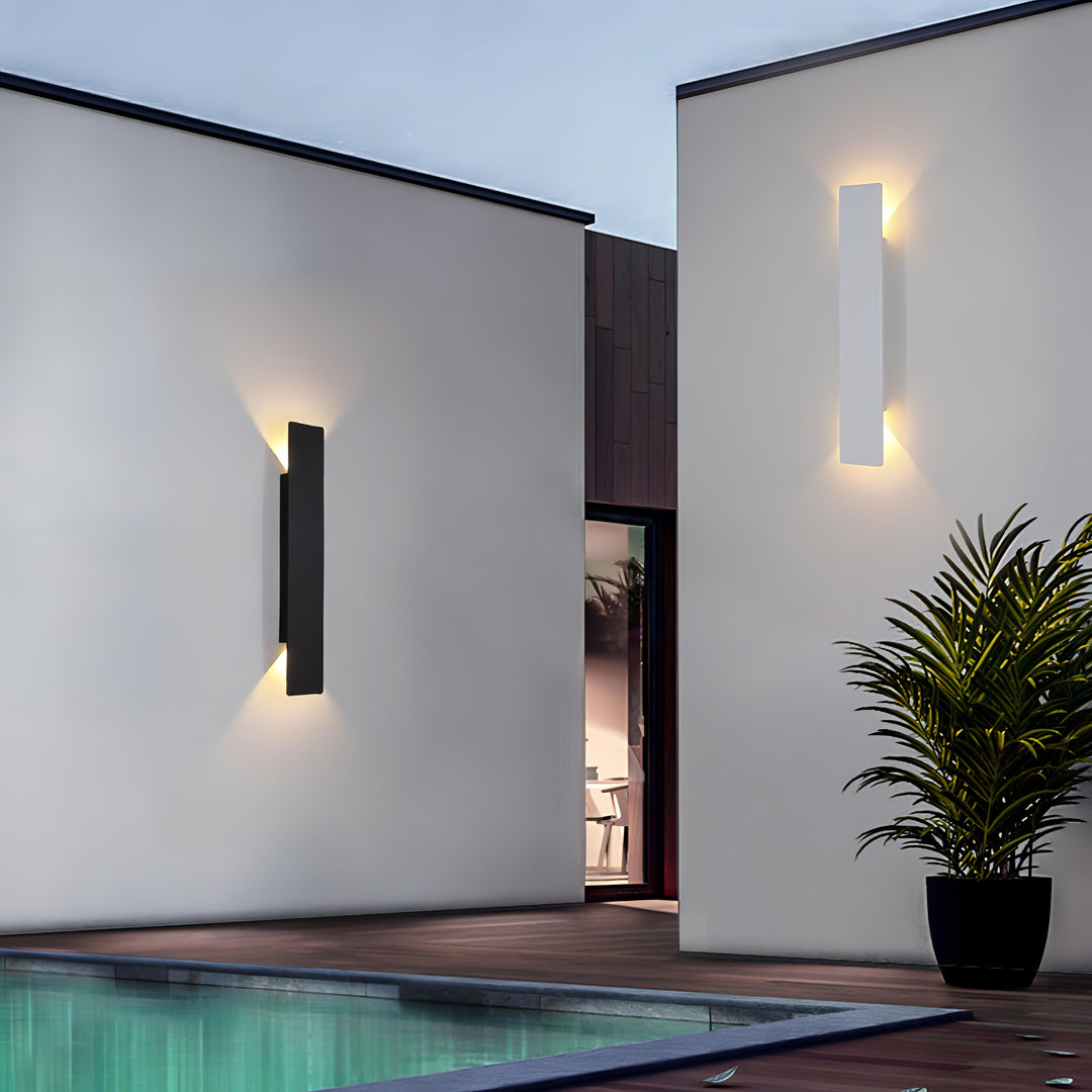 Kashti - Outdoor Waterproof Rectangle Up/Down Wall Light – Abode Jungle