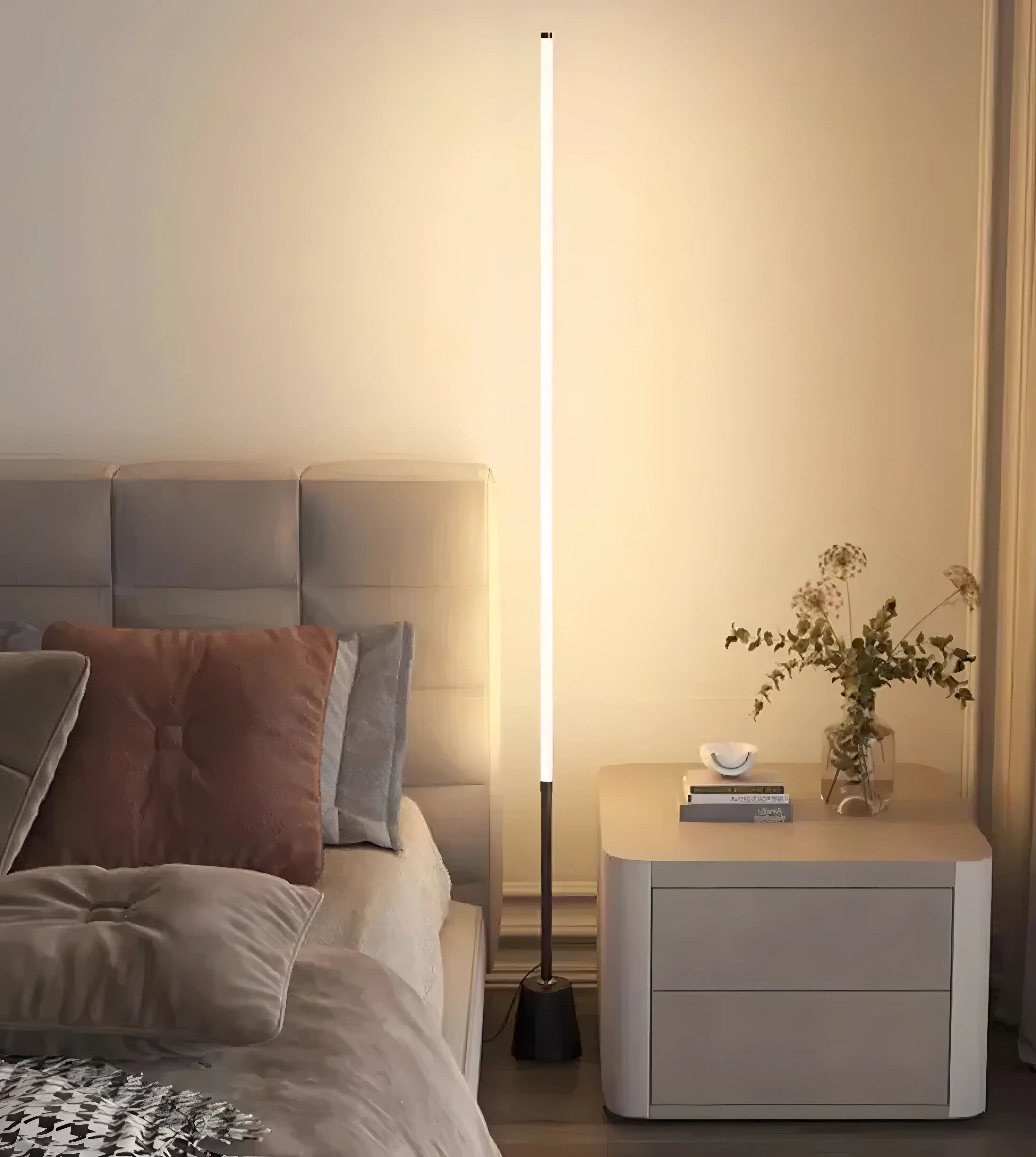 Dexter - Sleek Adjustable LED Strip Floor Lamp