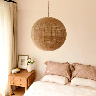 Graham - Handmade Fabric Round Ball Pendant Ceiling Lamp
