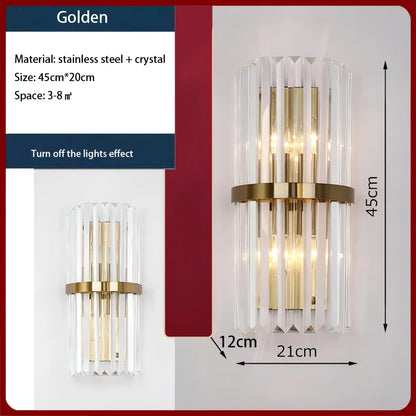 Nare - Luxury Crystal Led Wall Lamp