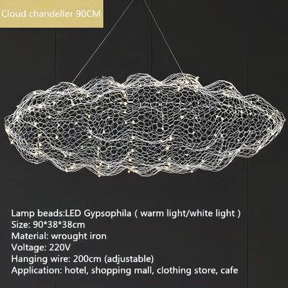 Iyla - Mesh Cloud Wire Ceiling Light