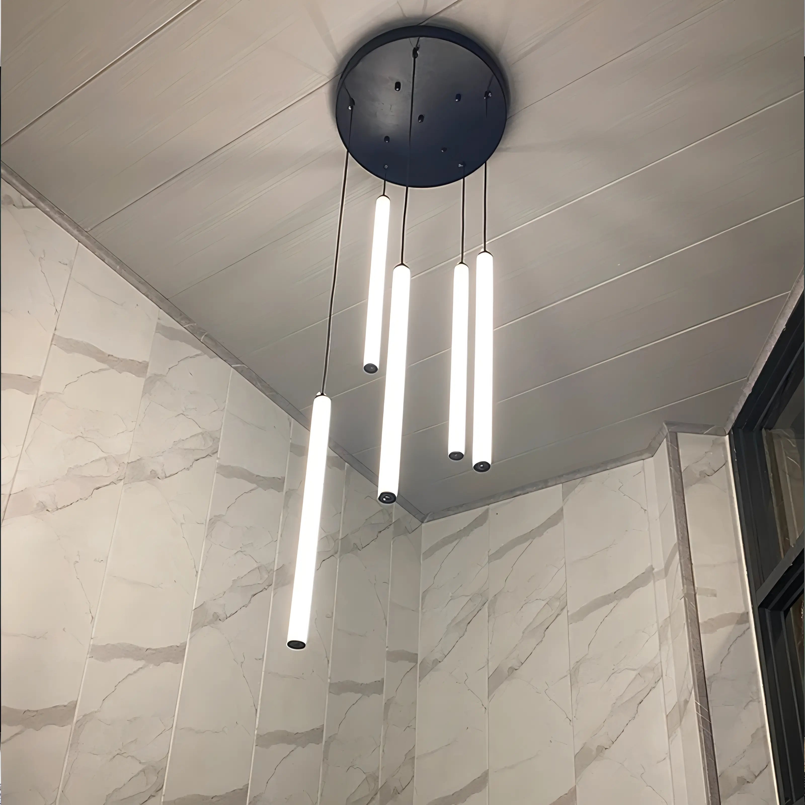 Fredrica - LED Hanging Tube Modern Round Chandelier