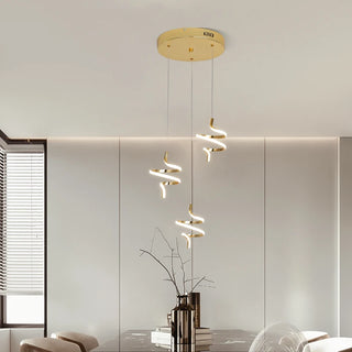 Tigone - Modern LED Twisted Round Ceiling Light