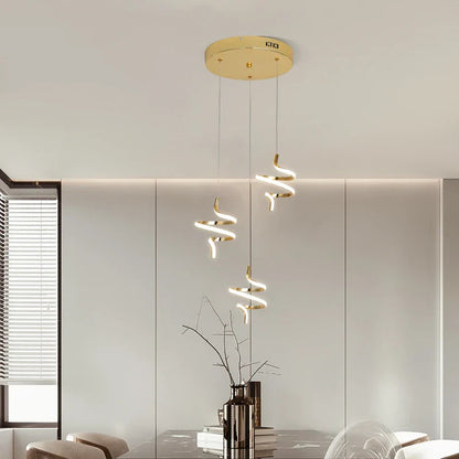 Tigone - Modern LED Twisted LED Round Ceiling Light