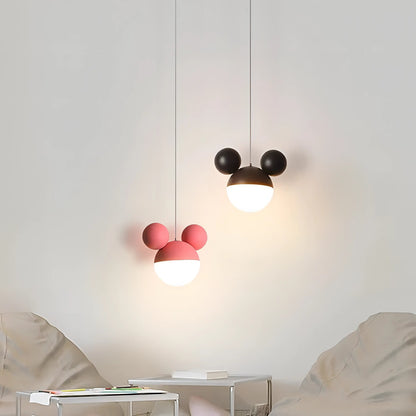 Reno - Bunny Ears Round Children's Ceiling Pendant Light