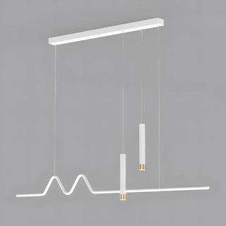Aminta - Long Modern Thin Multi Head Hanging LED Ceiling Light Chandelier