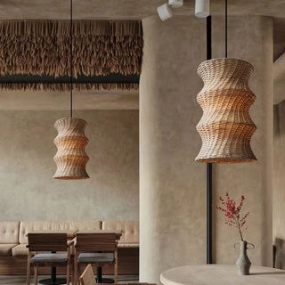 Giana - Woven Japanese Style Bamboo Retro Hanging Ceiling Light