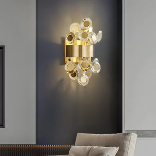 Meri - Modern Gold Crystal Wall Lamps