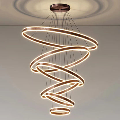 Jenru - Modern Multi Ring Hanging Ceiling Chandelier