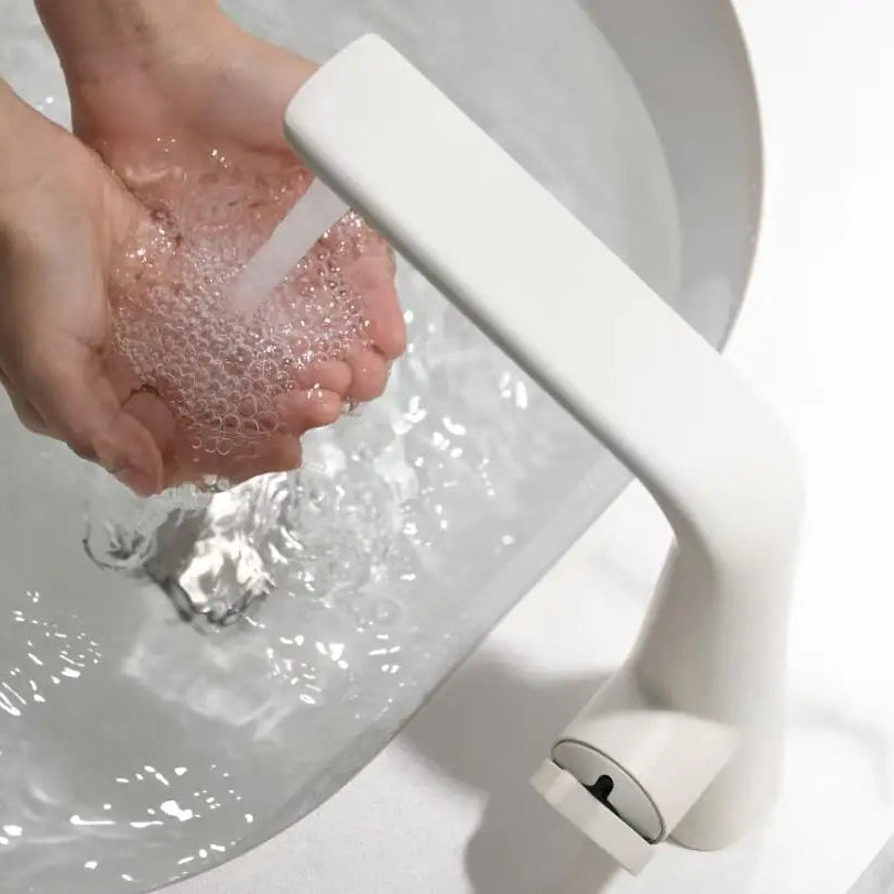 Damion - Modern Nickel Finish Single Handle Bathroom Sink Tap