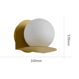 Silvana - Modern Nordic Coloured Body Milk White Shade LED Wall Light