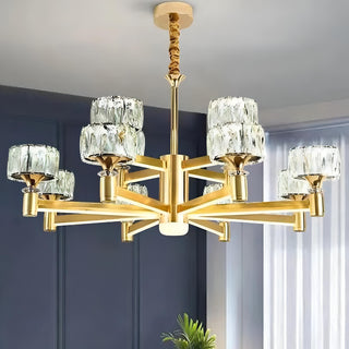 Amjed - Modern Gold Crystal Round Ceiling Chandelier