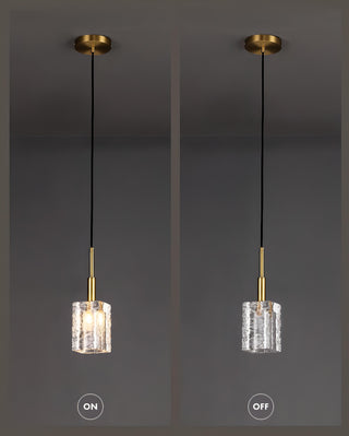 Aarav - Gold Glass Hanging Pendant Ceiling Light
