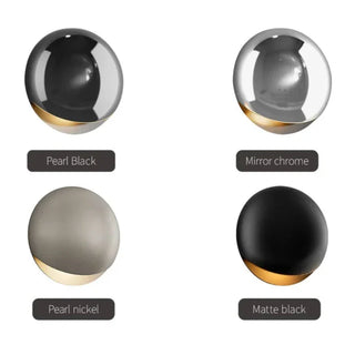 Attilia - Modern Circular Coloured Glass Dome Wall Light