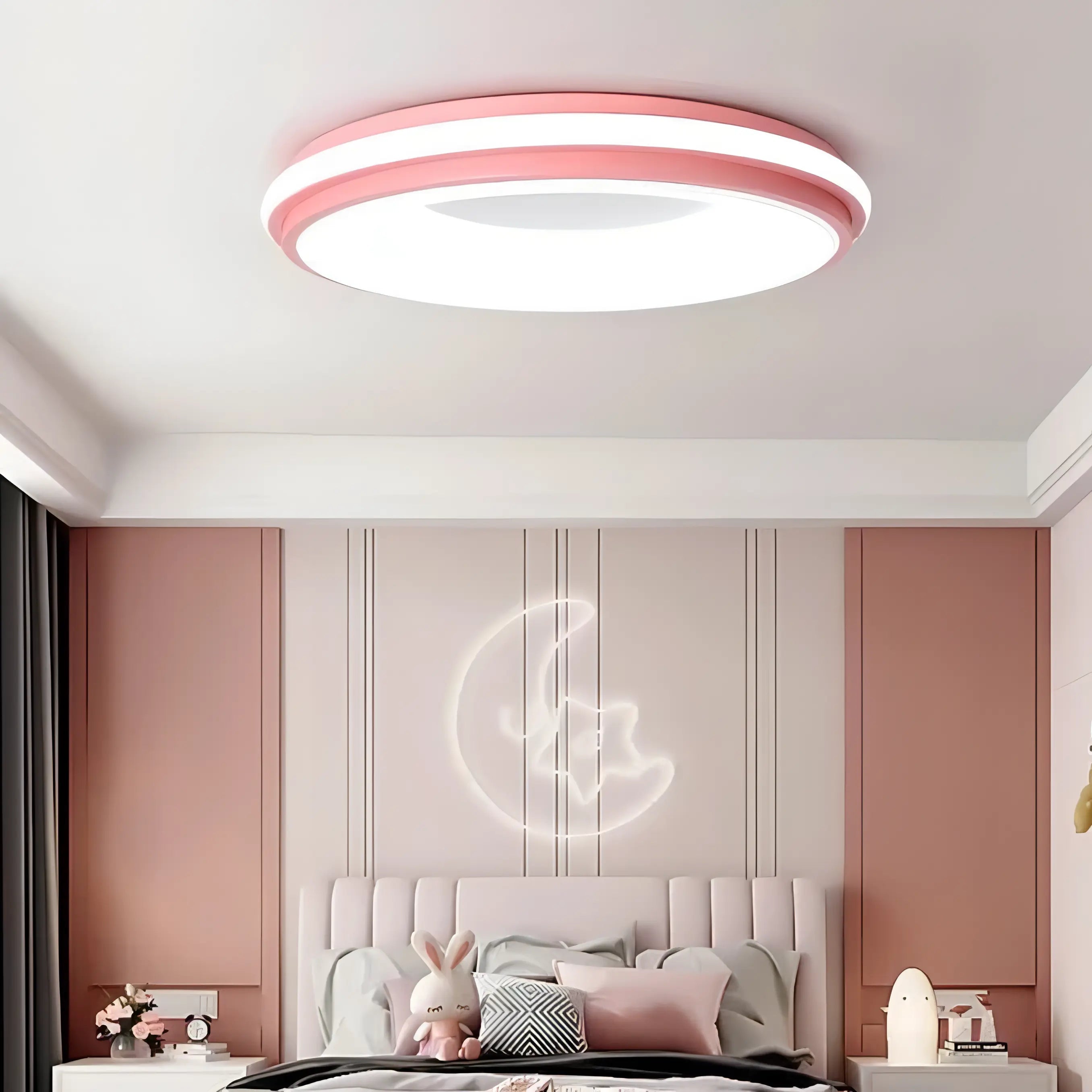 Jackie - Round Multicolour Flush Mount Modern Ceiling Light