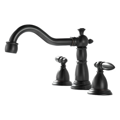 Blaise - Brass Dual Handle Curved Mixer Basin Tap