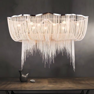 Kannon - Semi Flush Chain Tassel Hanging Ceiling Light Chandelier