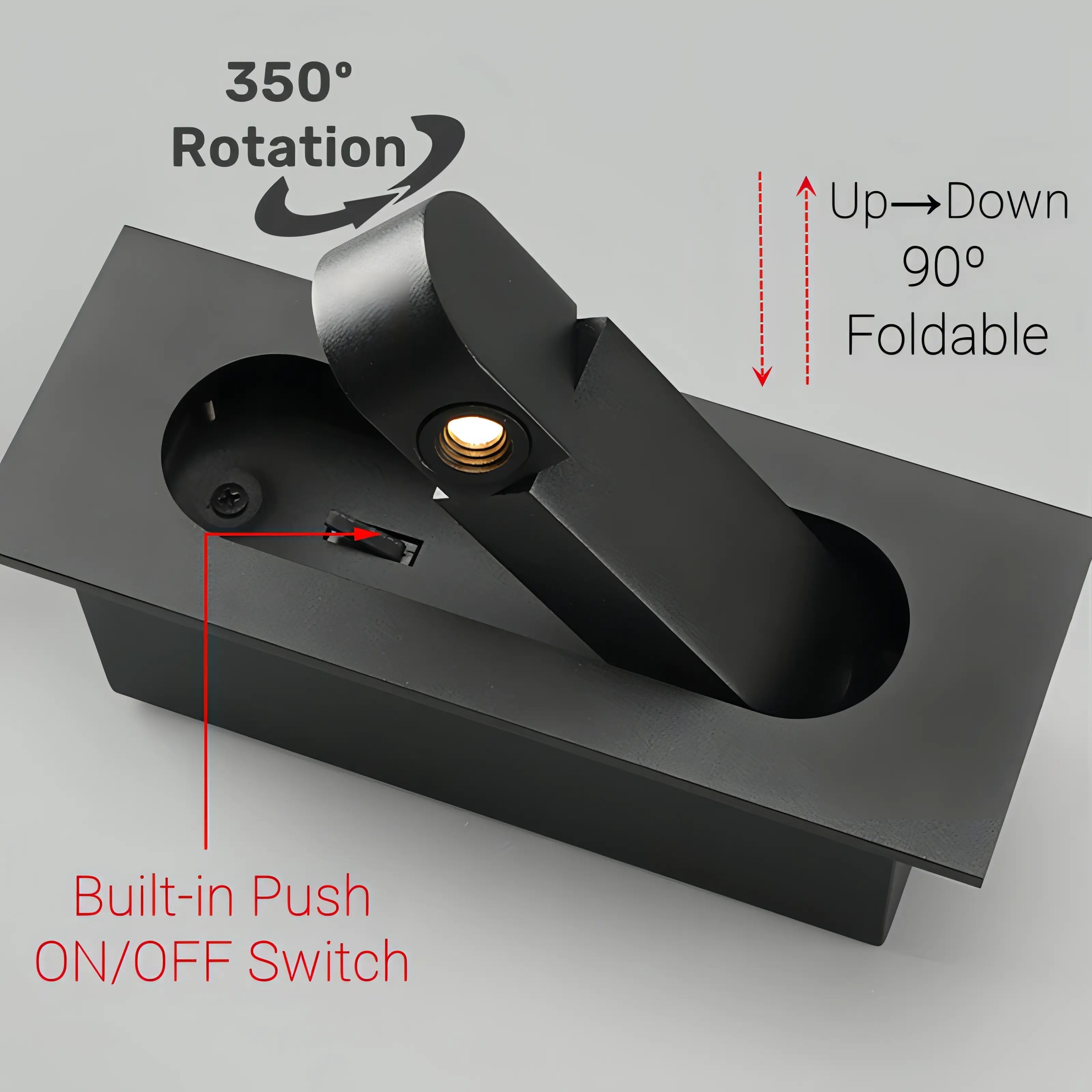 Whitt - Adjustable Folding Modern LED Wall Light