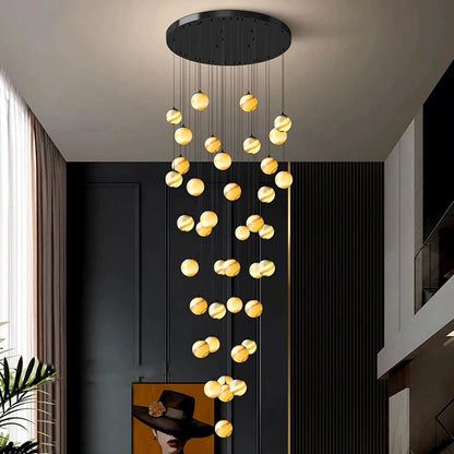 Anastacia - Modern Moon Ball Round Ceiling Chandelier