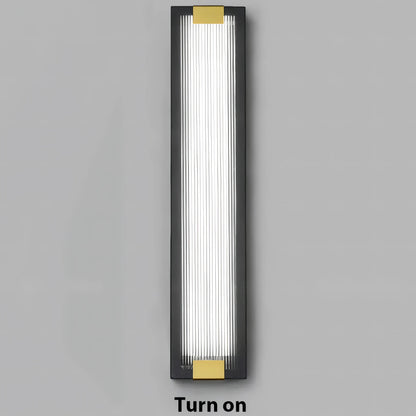 Barrios - Stainless Steel Rectangular Acrylic Outdoor Wall Light