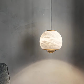 Brennan - Cream Marble Ball LED Pendant Ceiling Light