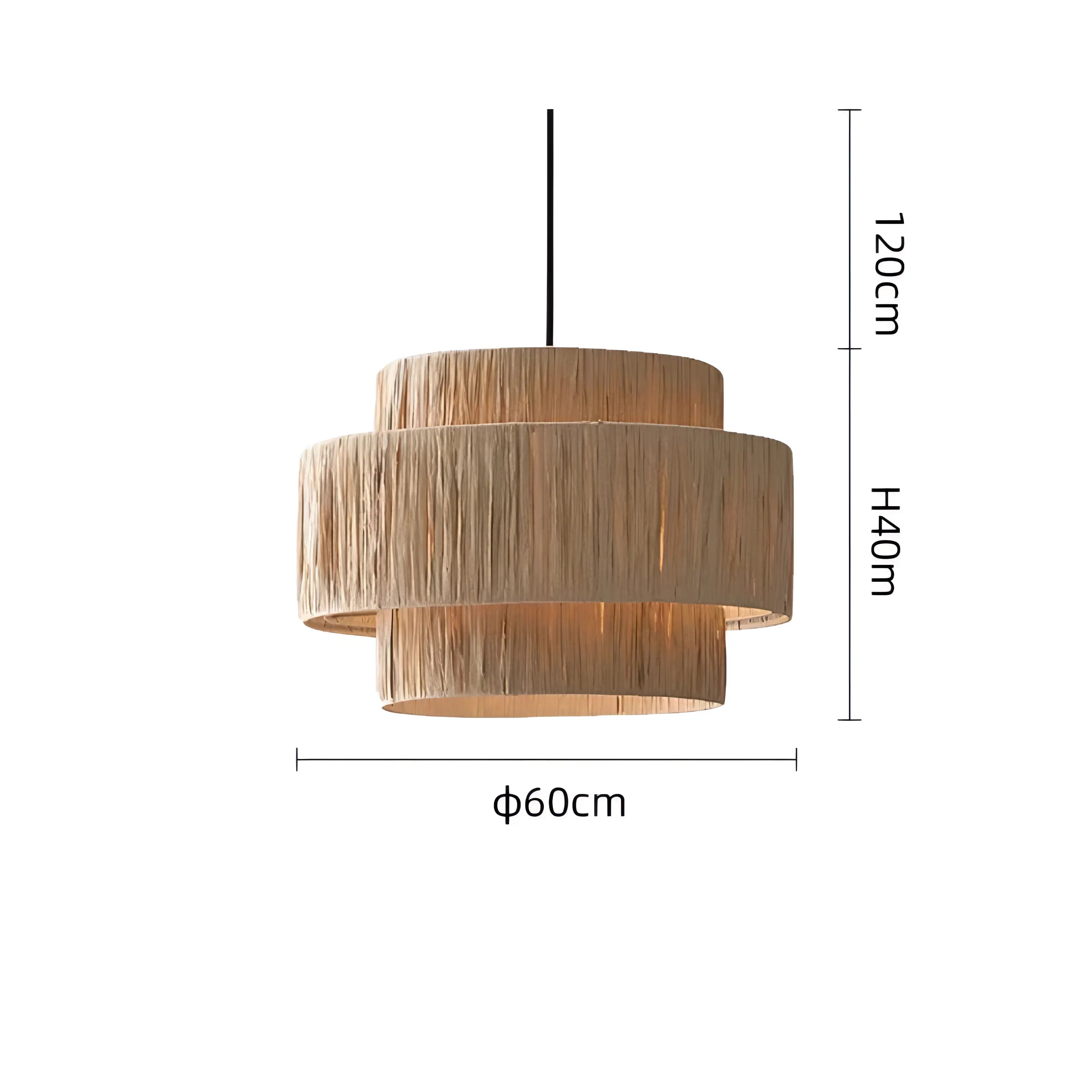Hiatt - Wicker Rattan Pendant Ceiling Light