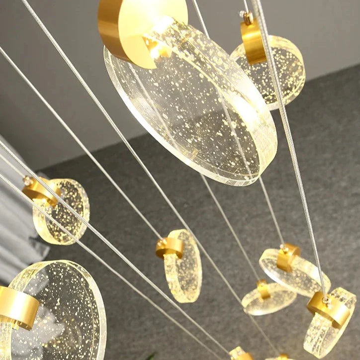 Michael - Round Crystal Pendant Chandelier