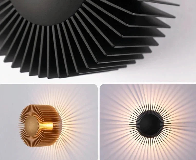 Voi - Modern Patterned Round Wall Light