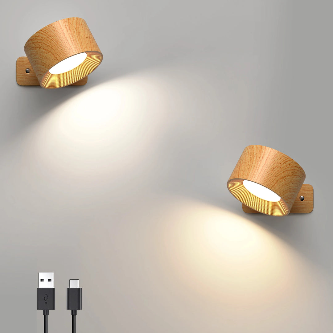 Ruzan - LED Battery Wall lights with 3 Brightness & Colour Modes