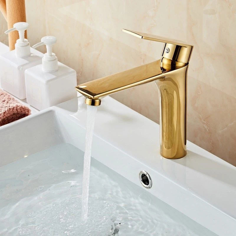 Houghton - Modern Brass Single Lever Basin Mixer Tap