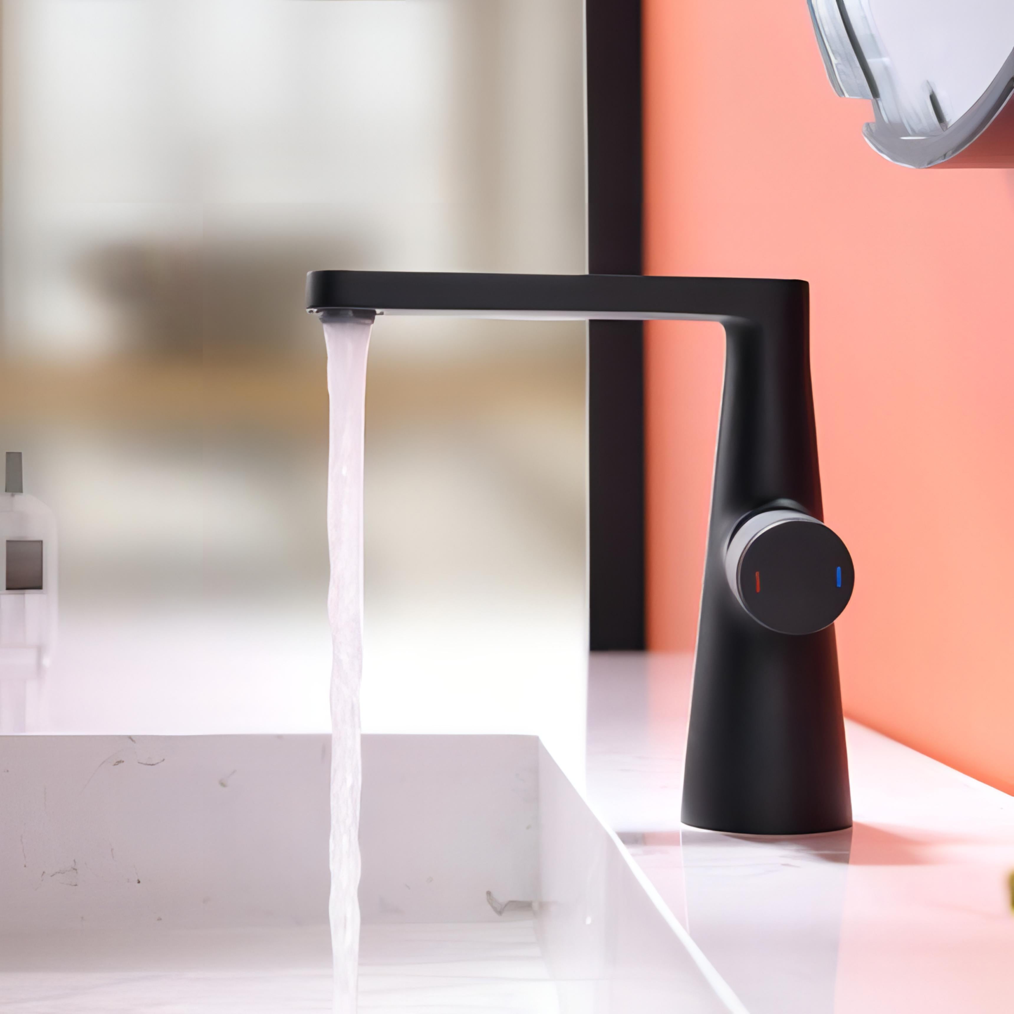 Elon - Polished Modern Twist Control Bathroom Mixer Tap