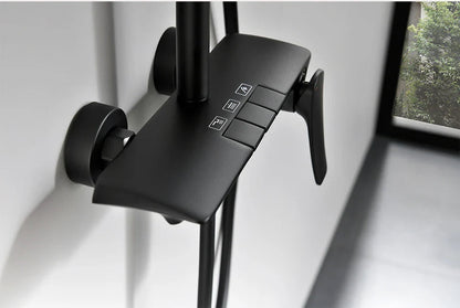 Rebeca - Modern 3-Way Rainfall Shower Set with Hand Shower