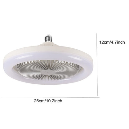 Manraj - 2-in-1 Ceiling Fan Light E27 LED 30W