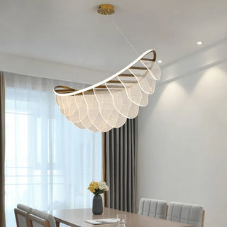 Gilmore - LED Gold Curved Modern Acrylic Ceiling Light Chandelier
