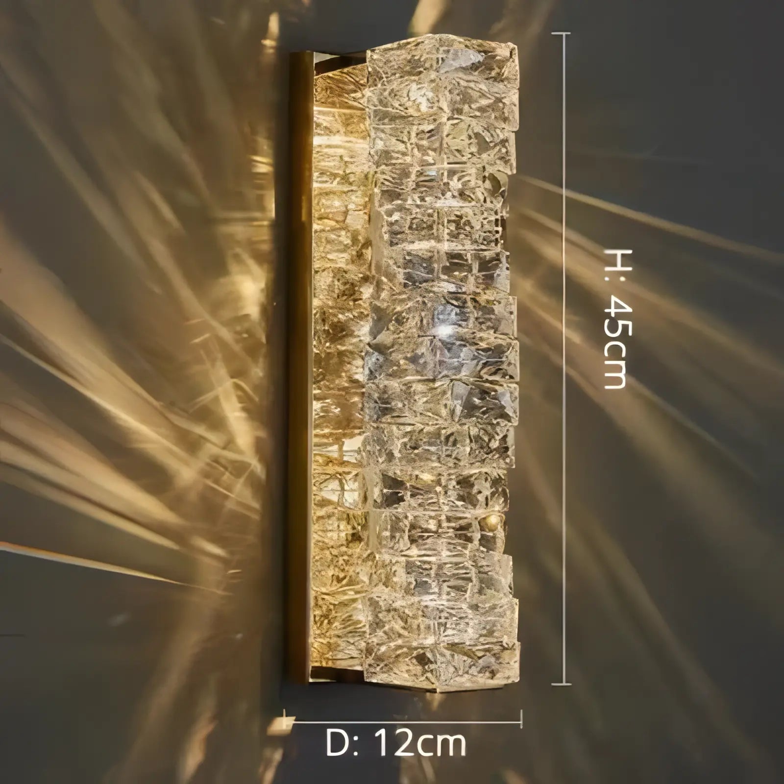 Hayes - Modern Twisted Crystal Glass Ceiling Chandelier