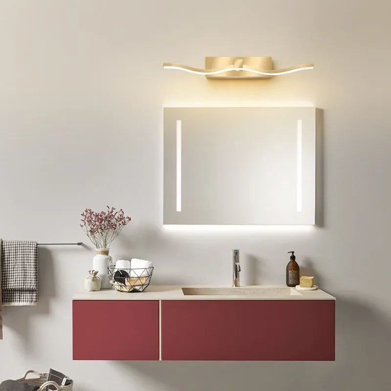 Maral - Modern Gold Bathroom Wall Lamp