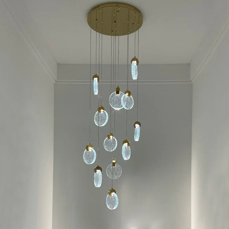 Michael - Round Crystal Pendant Chandelier