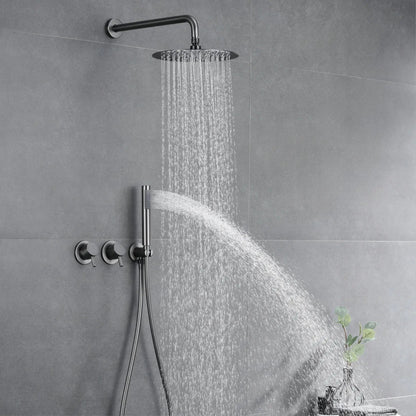 Maranda - Modern Brass Shower Set with Dual Handle Control and Two Functions