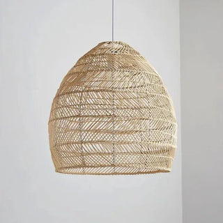 Uribe - Natural Chinese Bamboo Dome Hanging Pendant Ceiling Light