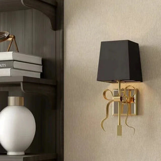 Maggie - Modern Gold Ribbon Bow LED Wall Light