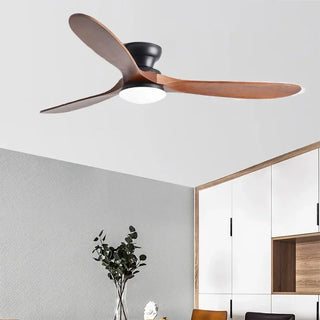 Teague - 42/52Inch 3 Blade Brown Ceiling Fan with LED Light