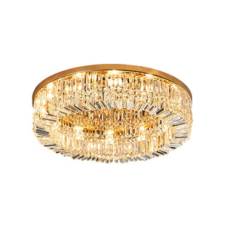 Kyree - Recessed Crystal Glass Round Ceiling Chandelier