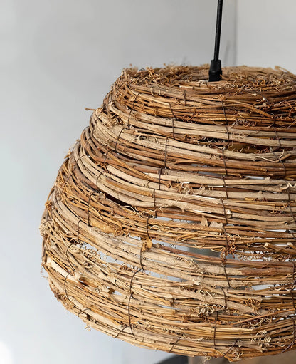 Norwood - Wicker Rattan Round Pendant Ceiling Light