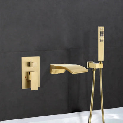 Samuels - Modern Waterfall Bathtub Tap Set with Shower
