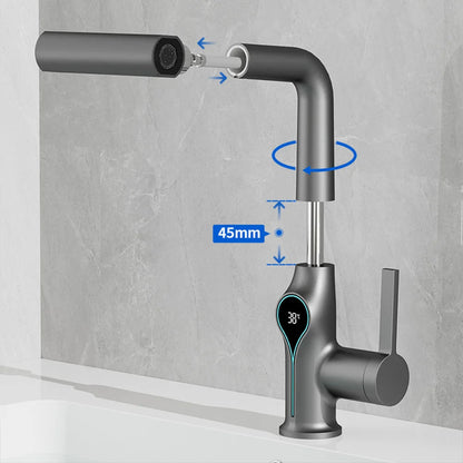 Kameron - Modern Waterfall Spout Tap with Digital Temperature Display