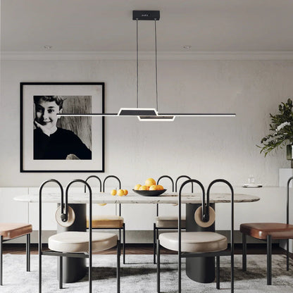 Modern Hanging Long Bar LED Chandelier