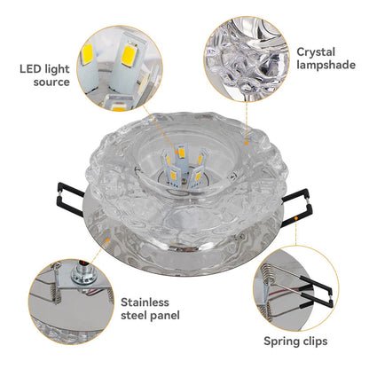 Ekho - Crystal Recessed Modern Downlight
