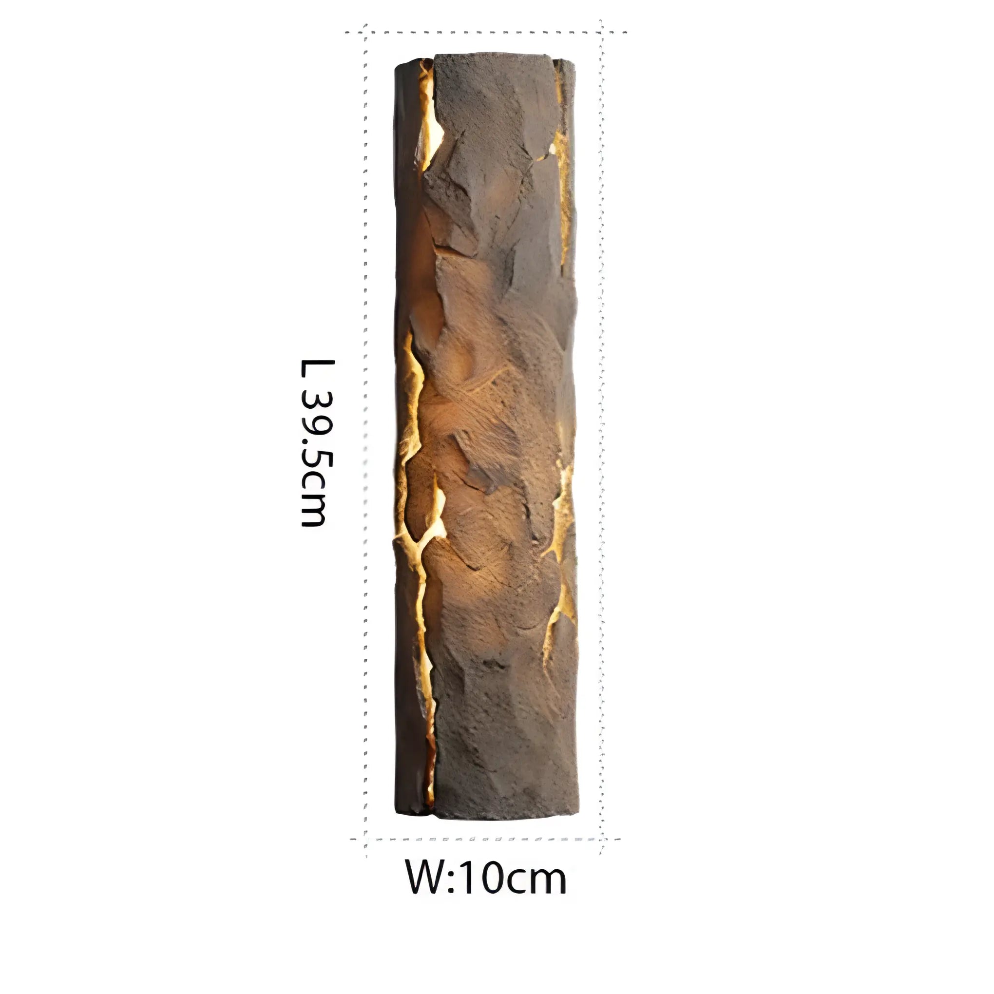 Perales - Wood Tree Style Resin Outdoor Waterproof Wall Light