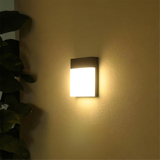 Rex - Modern Outdoor Square LED Light Box Wall Light