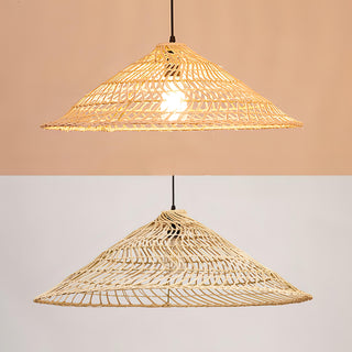 Silas - Wooden Shade Round Pendant Hanging Ceiling Light